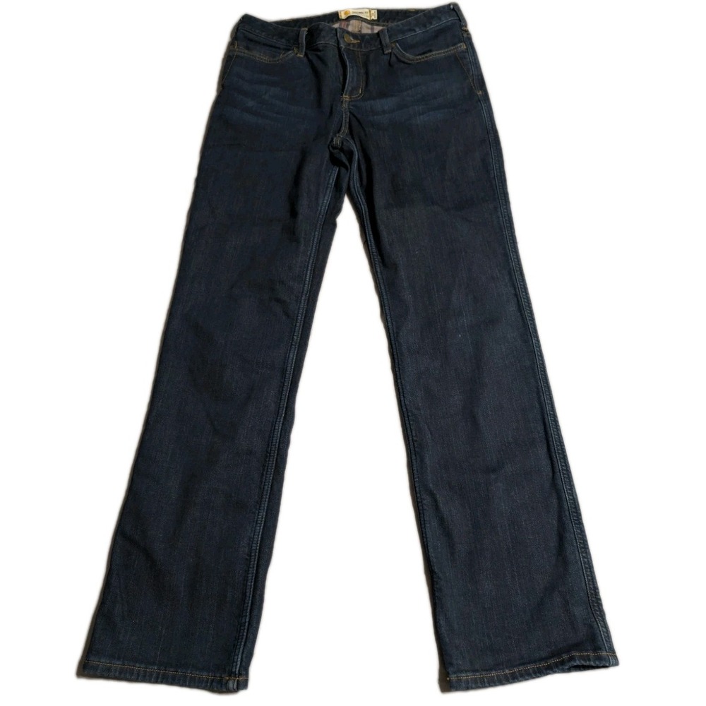 Carhartt Flannel Lined‎ Jeans Womens 10 Original Fit Straight Leg Work Pants